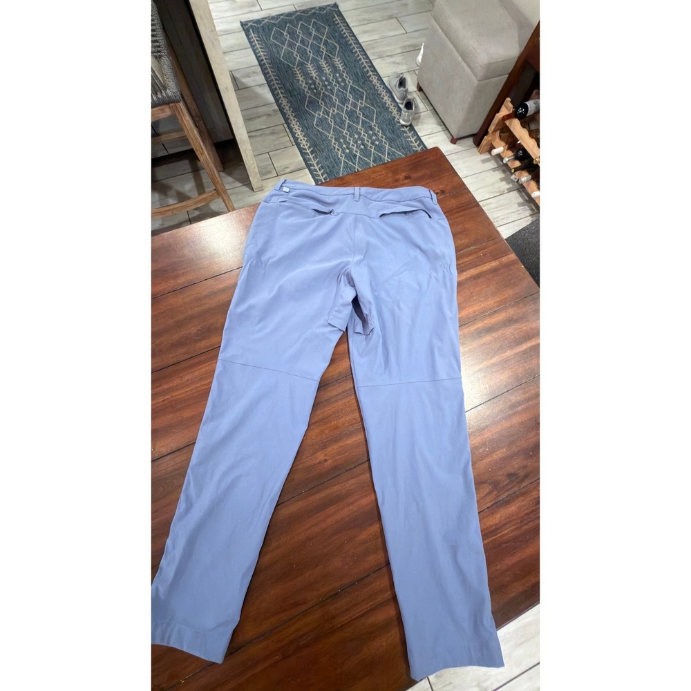 Lululemon Commission Slim-Fit Pant 33 Blue Grey Chino M5A18S - Picture 16 of 16